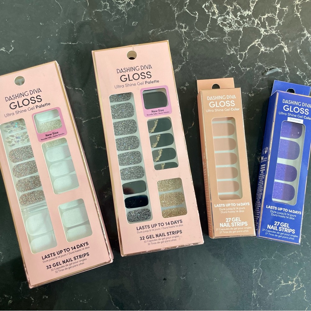 Dashing Diva gloss nail polish stickers NIB